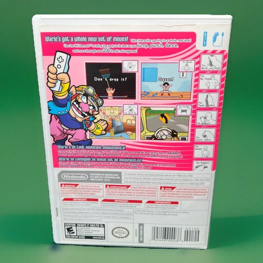 WarioWare Smooth Moves Wii (Nintendo Wii, 2007) Complete W/ Manual